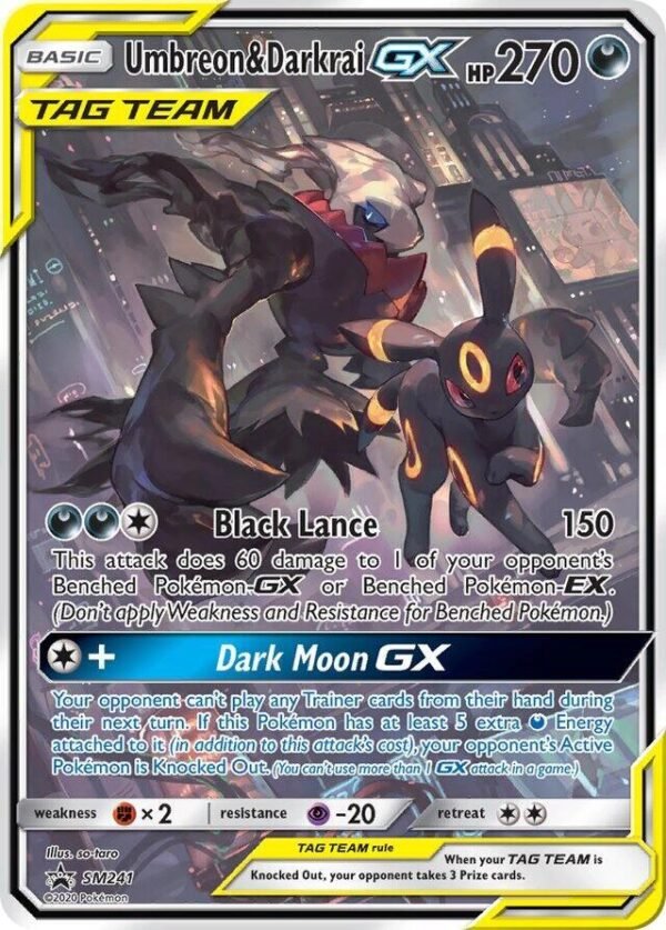 Umbreon & Darkrai GX SM241 Holofoil Jumbo Cards