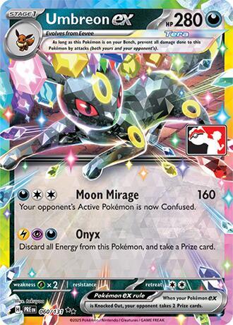 Umbreon ex 060/131 Holofoil Prize Pack Series Cards