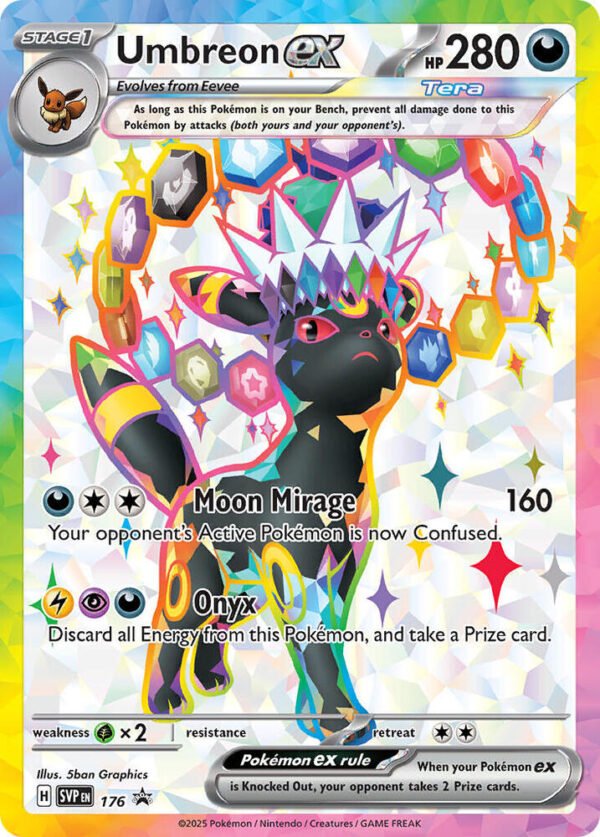 Umbreon ex 176 SVP 176 Holofoil SV: Scarlet & Violet Promo Cards Umbreon ex 176 SVP 176 Holofoil SV: Scarlet & Violet Promo Cards