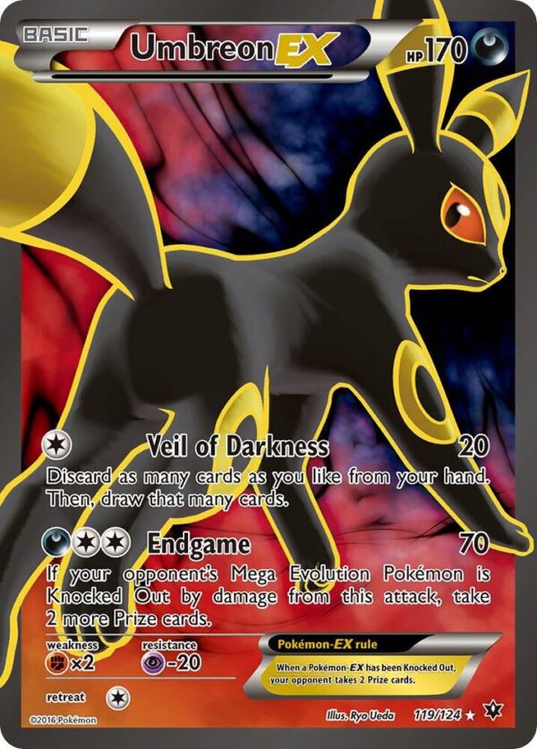 Umbreon EX (Full Art) 119/124 Holofoil XY – Fates Collide