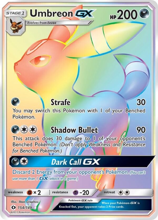 Umbreon GX (Secret) 154/149 Holofoil SM Base Set