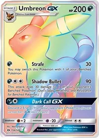 Umbreon GX (Secret) | 154/149 | Holofoil | SM Base Set Umbreon GX (Secret) | 154/149 | Holofoil | SM Base Set