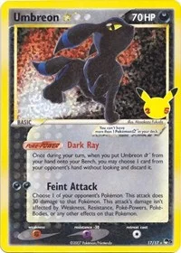 Umbreon Star | 17/17 | Holofoil | Celebrations: Classic Collection
