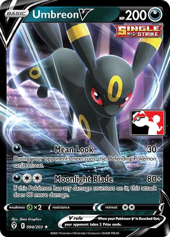 Umbreon V 094/203 Holofoil Prize Pack Series Cards