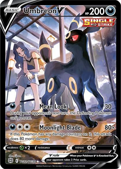Umbreon V TG22/TG30 Holofoil SWSH09: Brilliant Stars Trainer Gallery