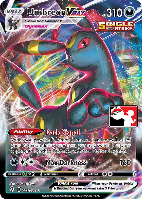 Umbreon VMAX 095/203 Holofoil Prize Pack Series Cards Umbreon VMAX 095/203 Holofoil Prize Pack Series Cards