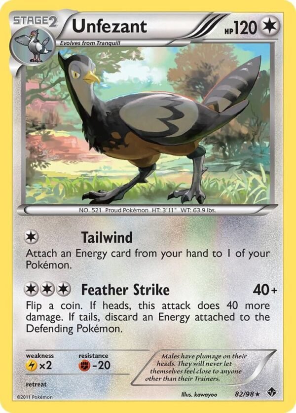 Unfezant 82/98 Normal Emerging Powers Unfezant 82/98 Normal Emerging Powers