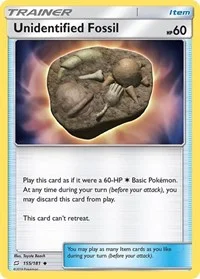 Unidentified Fossil | 155/181 | Reverse Holofoil | SM - Team Up