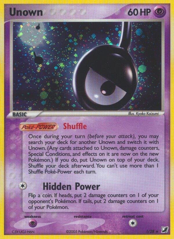 Unown (!) !/28 Holofoil Unseen Forces