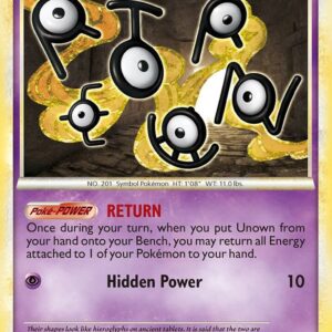 Unown (54) 54/123 Normal HeartGold SoulSilver Unown (54) 54/123 Normal HeartGold SoulSilver