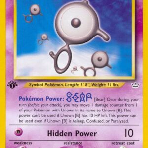 Unown [B] 39/64 1st Edition Neo Revelation