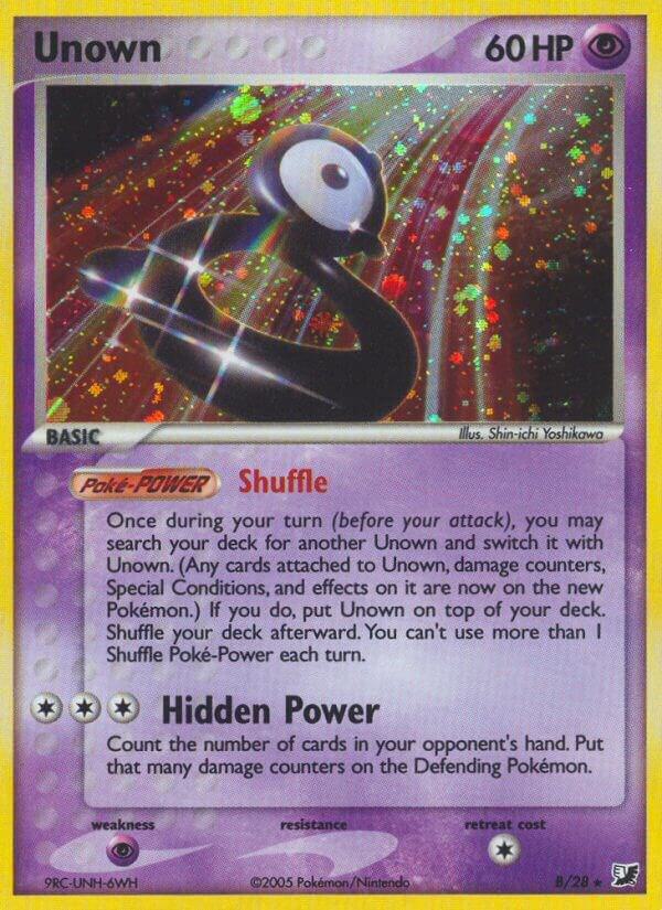 Unown (B) B/28 Holofoil Unseen Forces Unown (B) B/28 Holofoil Unseen Forces