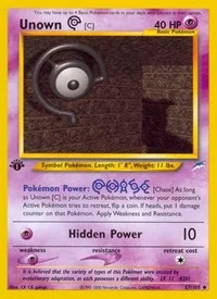 Unown [C] | 057/105 | 1st Edition | Neo Destiny