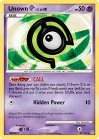 Unown [C] | 67/130 | Normal | Diamond and Pearl