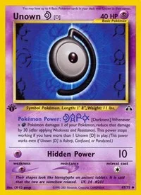 Unown [D] | 47/75 | Unlimited | Neo Discovery