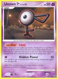 Unown [F] | 56/106 | Normal | Great Encounters