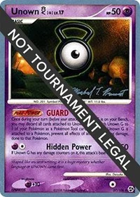 Unown [G] | 2010 (Michael Pramawat) | 57/106 | Normal | World Championship Decks