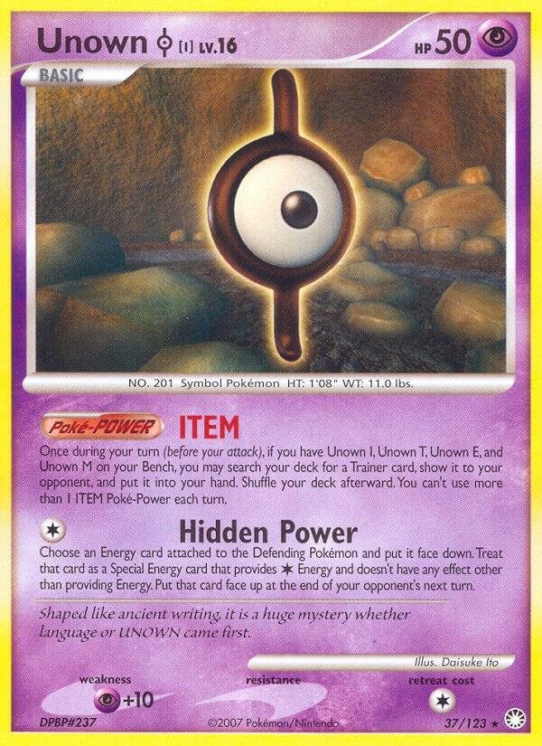 Unown [I] 37/123 Reverse Holofoil Mysterious Treasures