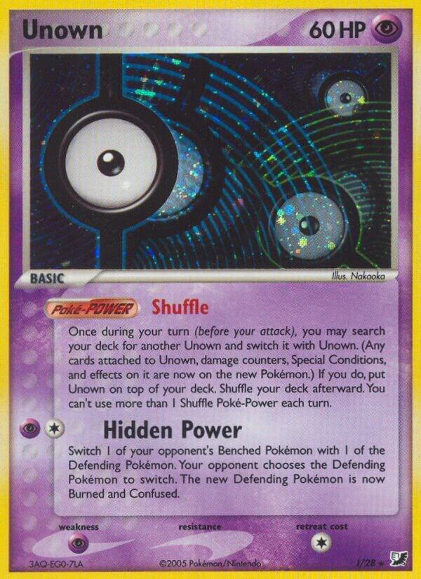 Unown (I) I/28 Holofoil Unseen Forces Unown (I) I/28 Holofoil Unseen Forces