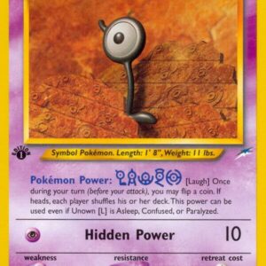 Unown [L] 086/105 1st Edition Neo Destiny