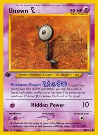 Unown [L] | 086/105 | 1st Edition | Neo Destiny