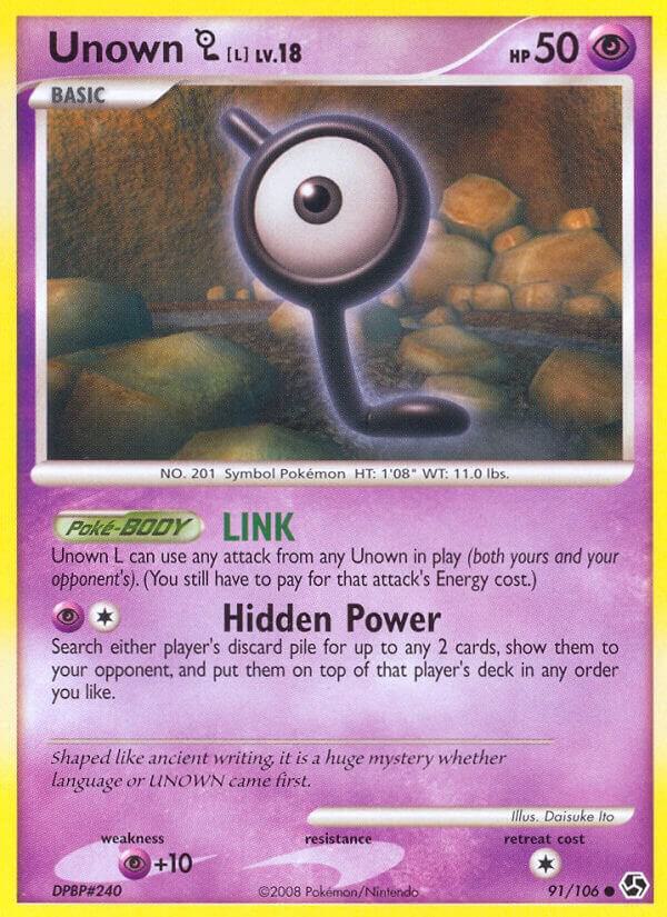 Unown [L] 91/106 Reverse Holofoil Great Encounters