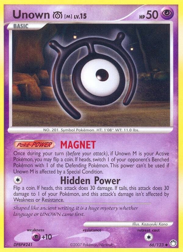 Unown [M] 66/123 Reverse Holofoil Mysterious Treasures