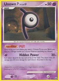Unown [P] | 33/100 | Reverse Holofoil | Majestic Dawn