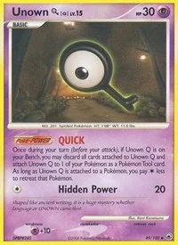 Unown [Q] | 49/100 | Reverse Holofoil | Majestic Dawn