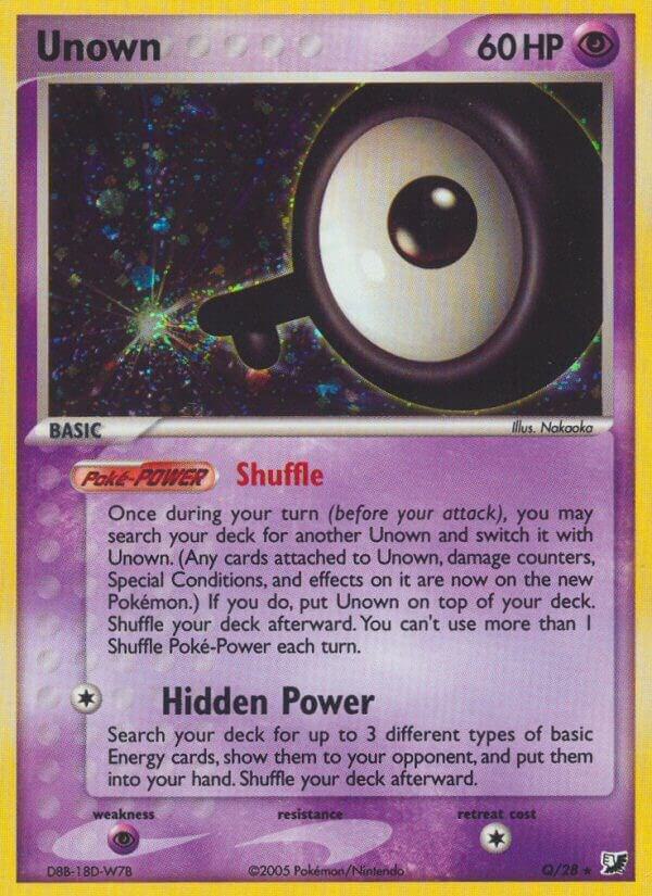 Unown (Q) Q/28 Holofoil Unseen Forces Unown (Q) Q/28 Holofoil Unseen Forces