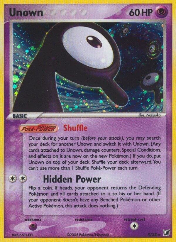 Unown (R) R/28 Holofoil Unseen Forces