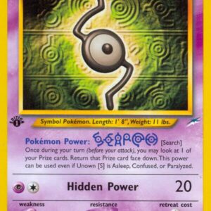 Unown [S] 087/105 1st Edition Neo Destiny