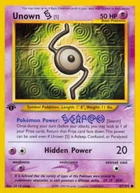 Unown [S] | 087/105 | 1st Edition | Neo Destiny