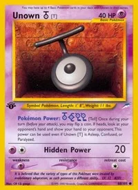 Unown [T] | 088/105 | 1st Edition | Neo Destiny