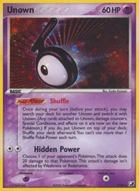 Unown (T) | T/28 | Holofoil | Unseen Forces