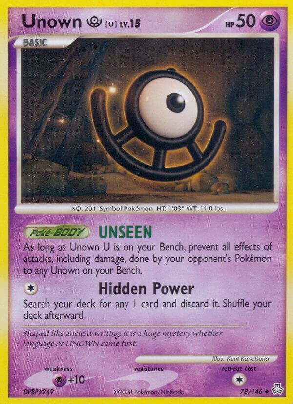 Unown (U) 78/146 Reverse Holofoil Legends Awakened Unown (U) 78/146 Reverse Holofoil Legends Awakened