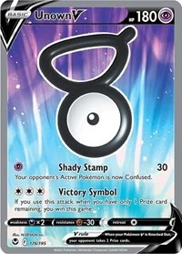 Unown V (Full Art) | 176/195 | Holofoil | SWSH12: Silver Tempest