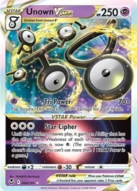 Unown VSTAR | 066/195 | Holofoil | SWSH12: Silver Tempest