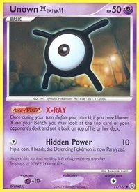 Unown [X] | 71/132 | Reverse Holofoil | Secret Wonders