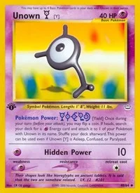 Unown [Y] | 40/64 | 1st Edition | Neo Revelation