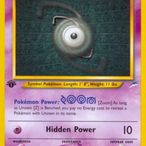 Unown [Z] 060/105 Unlimited Neo Destiny