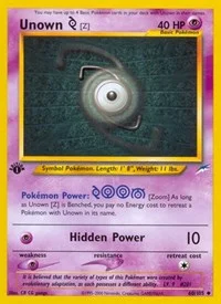 Unown [Z] | 060/105 | 1st Edition | Neo Destiny