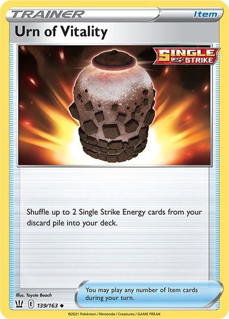 Urn of Vitality 139/163 Reverse Holofoil SWSH05: Battle Styles Urn of Vitality 139/163 Reverse Holofoil SWSH05: Battle Styles