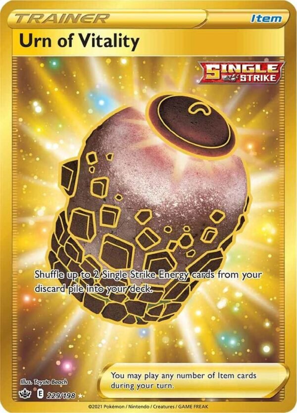 Urn of Vitality (Secret) 229/198 Holofoil SWSH06: Chilling Reign Urn of Vitality (Secret) 229/198 Holofoil SWSH06: Chilling Reign