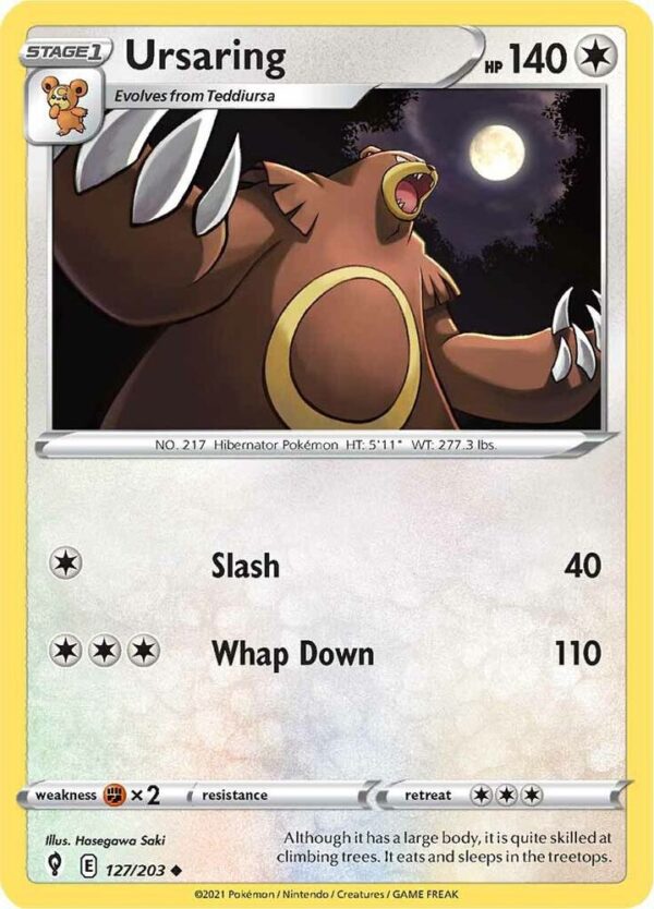 Ursaring 127/203 Normal SWSH07: Evolving Skies