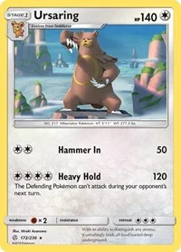 Ursaring | 172/236 | Reverse Holofoil | SM - Cosmic Eclipse