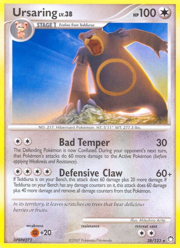 Ursaring 38/123 Reverse Holofoil Mysterious Treasures