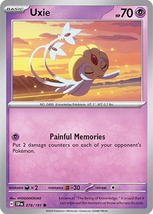 Uxie 078/191 Normal SV08: Surging Sparks
