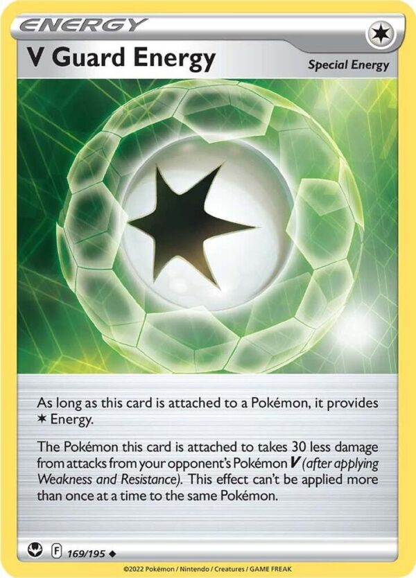 V Guard Energy 169/195 Reverse Holofoil SWSH12: Silver Tempest