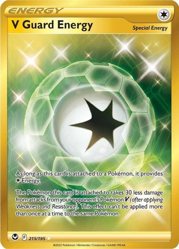 V Guard Energy (Secret) 215/195 Holofoil SWSH12: Silver Tempest V Guard Energy (Secret) 215/195 Holofoil SWSH12: Silver Tempest